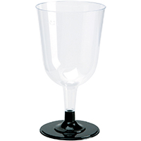 Plastglas vin 24 cl løs fod 12/pk