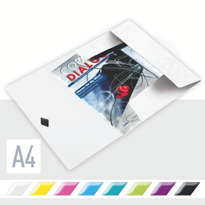 3-klaffmapp Leitz WOW PP A4 vit