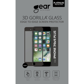 GEAR Skärmskydd iPhone 6/7/8 Plus Platinum svart