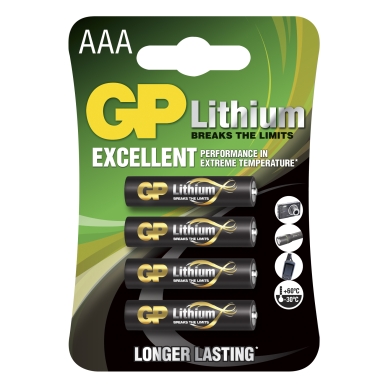 GP BATTERIES alt GP AAA-litiumbatteri 1.5V, 24LF-2U4