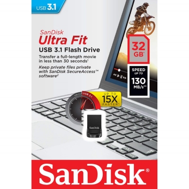 SANDISK alt SANDISK USB-minne 3.1 UltraFit 32GB